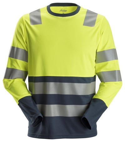 AllroundWork - Lngrmad varsel t-shirt, Klass 2 (herr) i gruppen verdelar / T-shirts hos Stegproffsen (SW-2433-R)