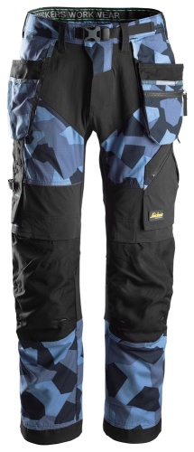 Arbetsbyxa FlexiWork HF Marin Camo/Sv Stl: 048 i gruppen Byxor / Servicebyxor hos Stegproffsen (SW-69028604048)