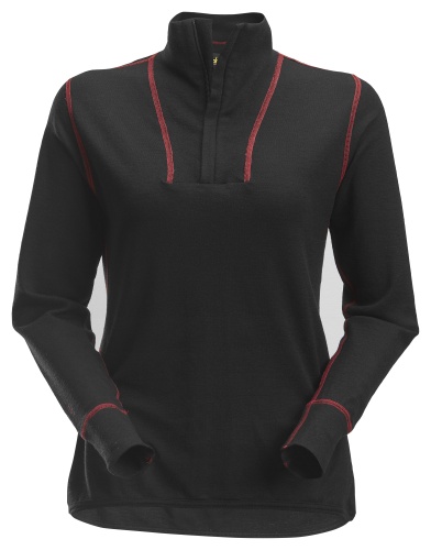 ProtecWork - Lngrmad ulltrja med halvlng dragkedja (dam) i gruppen verdelar / Sweatshirts hos Stllning.se (SW-9476-R)