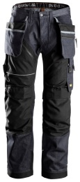 Arbetsbyxa RW HF Denim + Denim/Svart Stl: 100