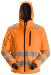 Hoodie FZ Varsel Kl3 AW Varselorange Stl: L