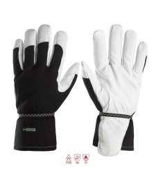 Vinterhandske PW Vit/Svart Stl: 6